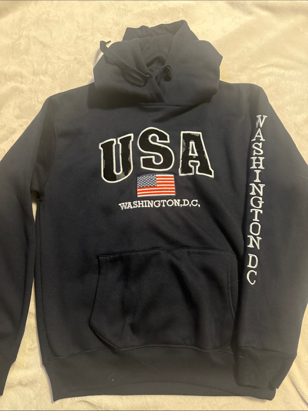 USA Washington D.C. Navy Hoodie Sweatshirt